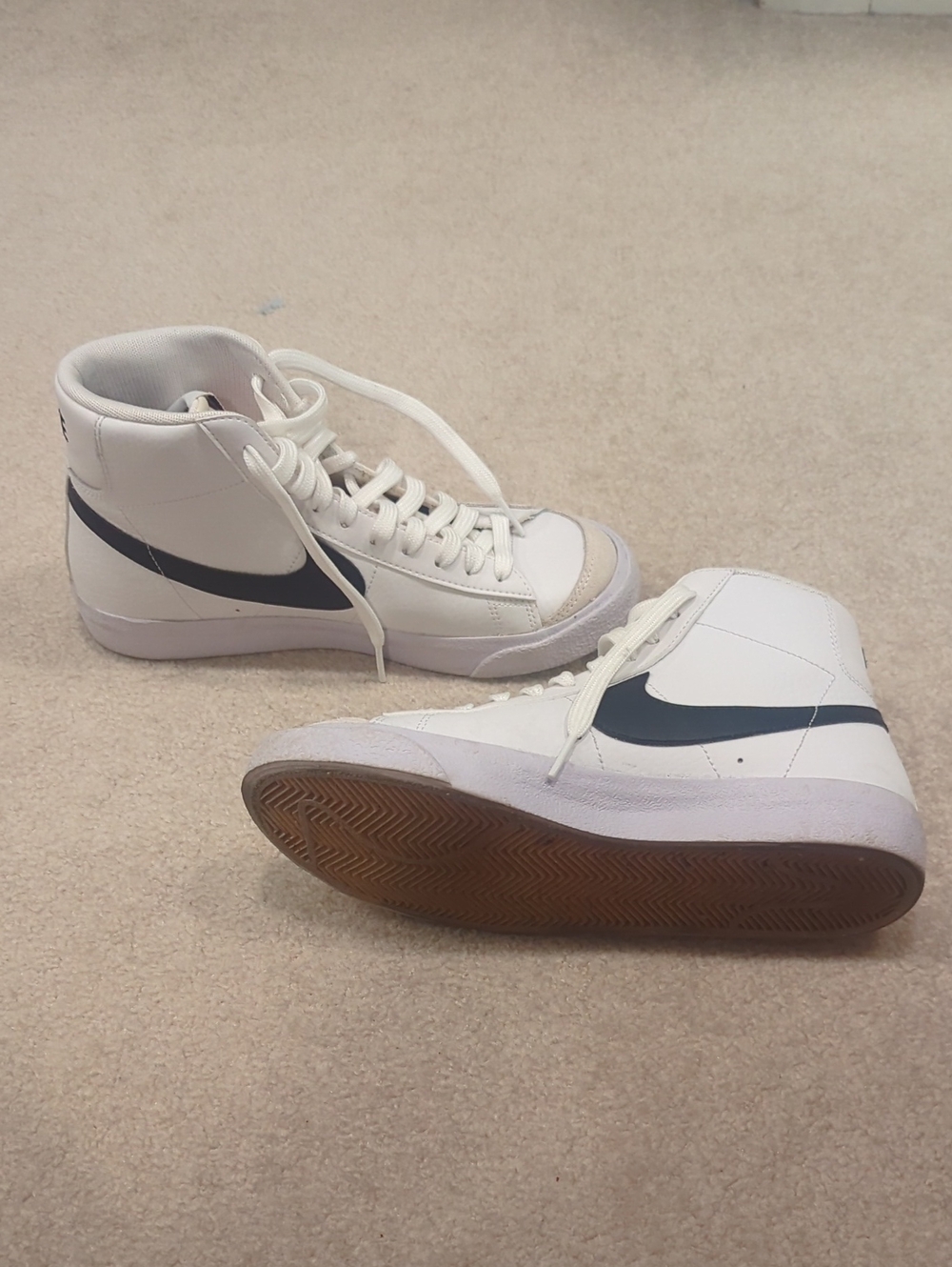 Nike Boy’s Blazer White High-Top Sneakers